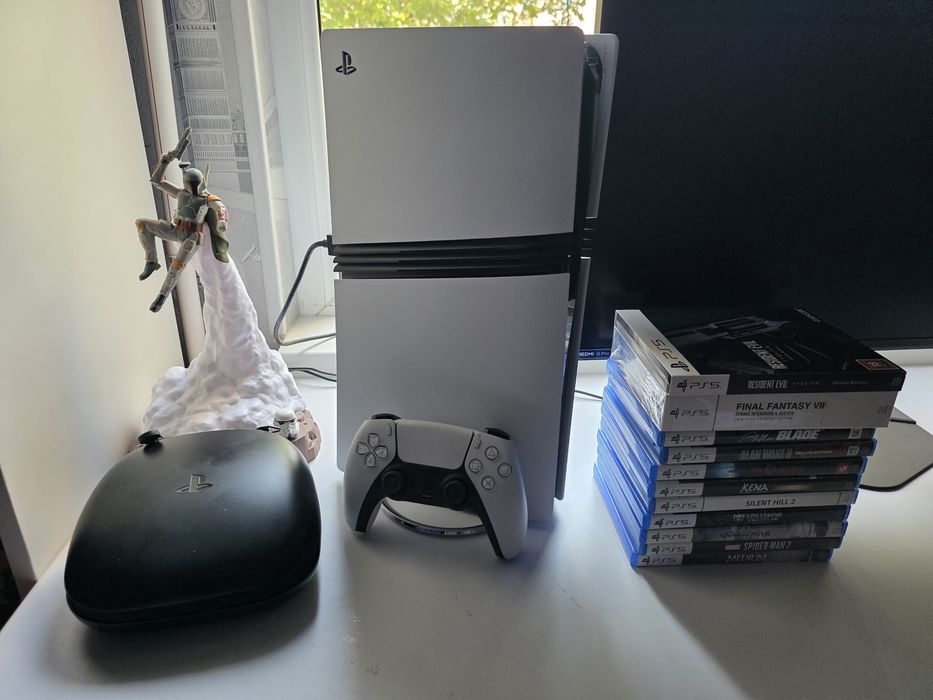Ps5 pro 2TB с дисководом+Dualsense edge+диски