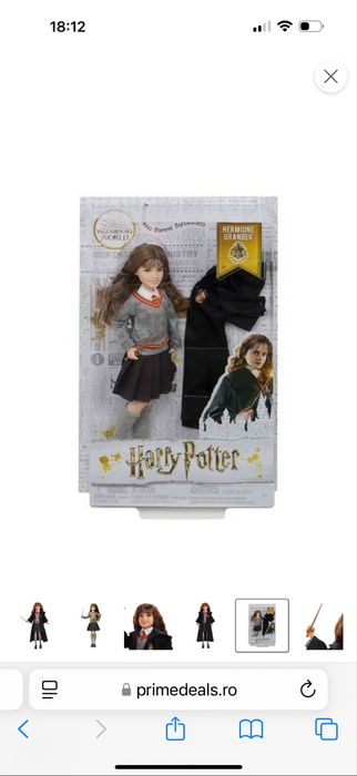 3 papusi Mattel -Harry Potter (Harry, Hermione, Ron)