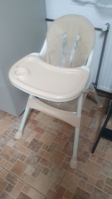 Scaun de masa bebe, Baby Mix, Nora, piele ecologica, gri, 15kg