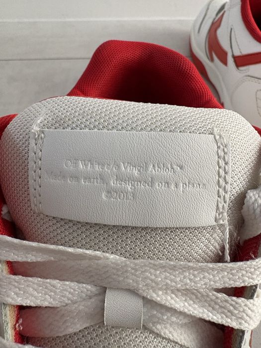 OFF WHITE, Low Top Out of Office, Red White