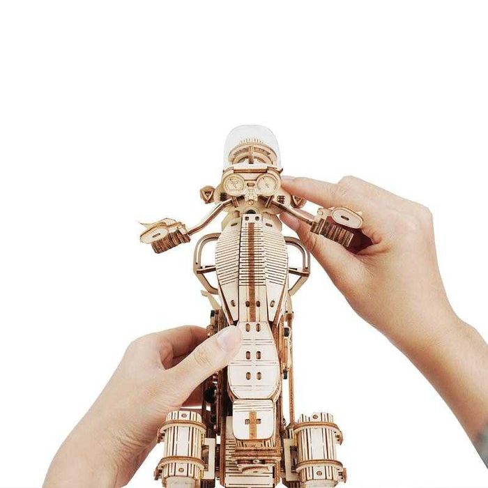 Puzzle 3D din Lemn - Motocicleta Cruiser - 420 Piese - Livrare Easybox