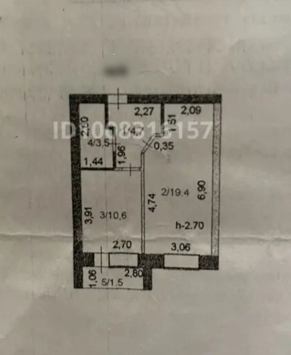 Продается 1 ком кв Кошкарбаева 58