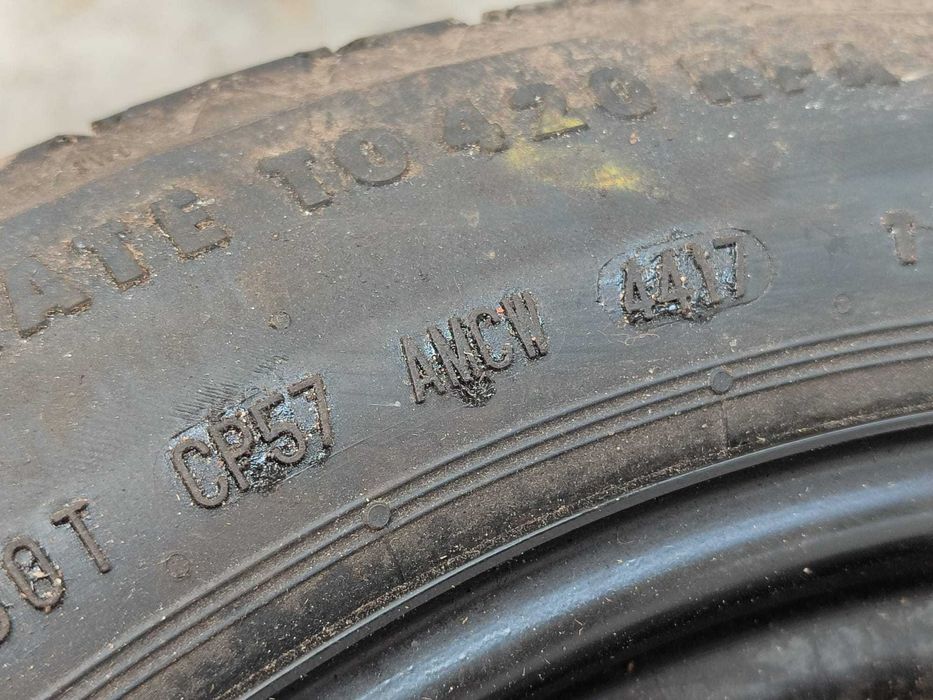 Roată de rezervă slim 5x108 T125/80 R17 DOT 4417 Volvo V60 (2018-2020) Cod:31302356 (3D)