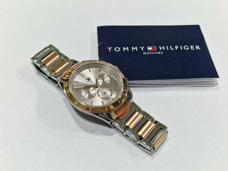 Дамски часовник Tommy Hilfiger KENNEDY, двуцветен, Rose Gold, Сребрист