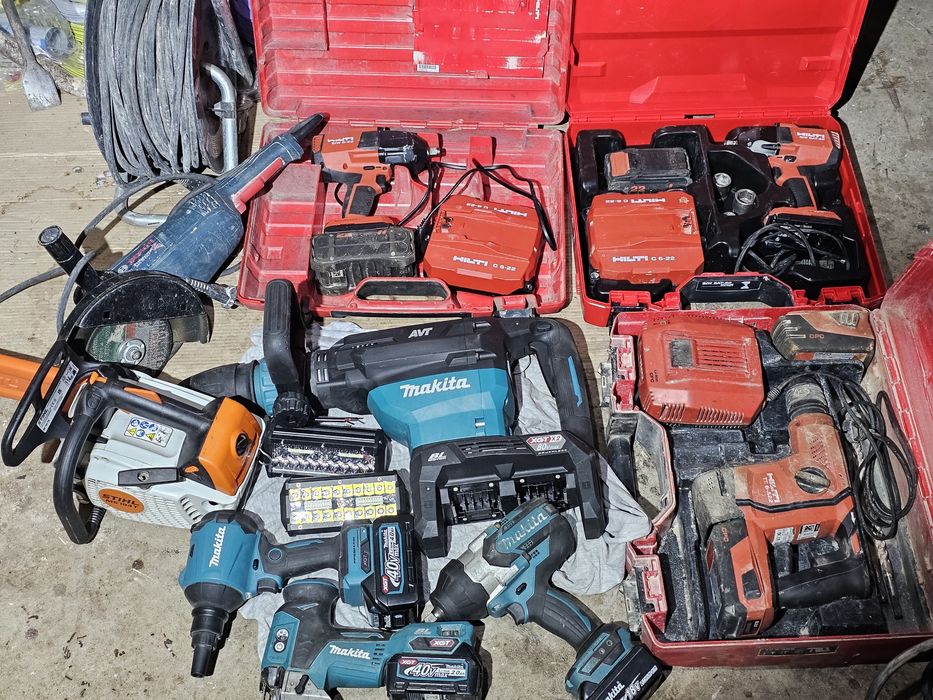 Hilti nuron  pistol cap patrat, makita ,knipex ,stihl