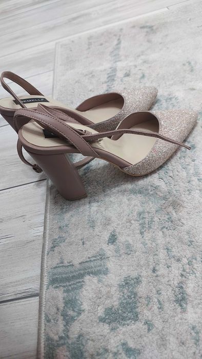 Sandale piele Glitter Gemelli