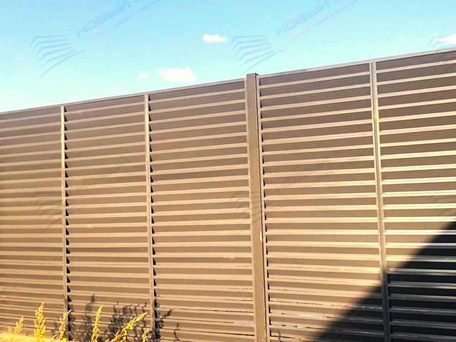 Забор жалюзи из металла