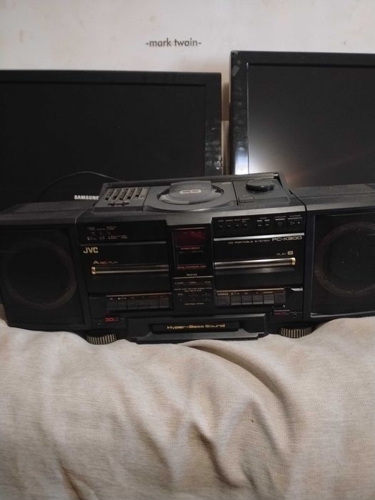 Combina jvc cd dublu casetofon radio