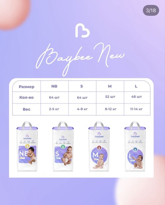 Детские подгузники и трусики Baybee