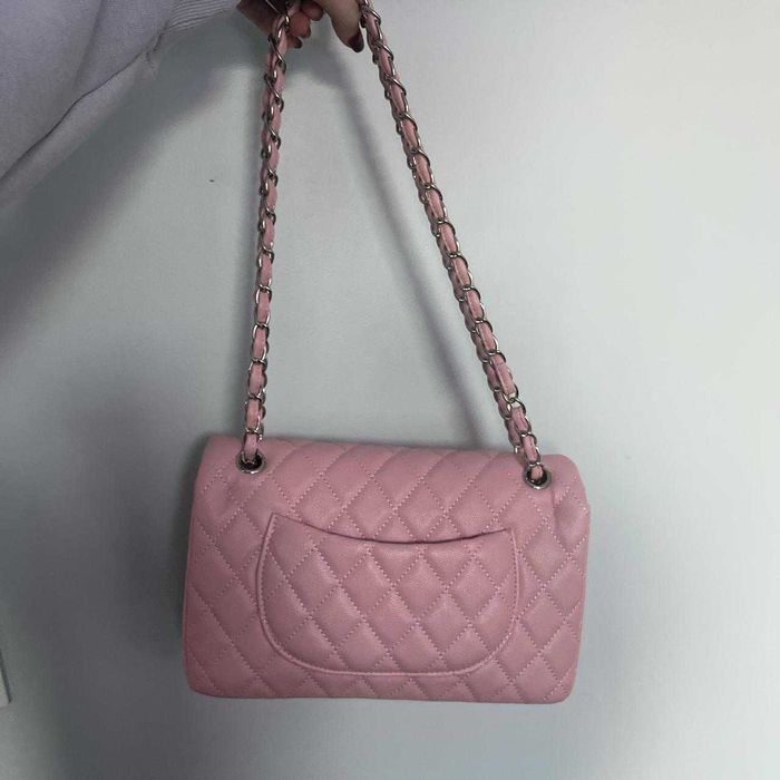 Geantă Chanel din Piele Roz, Poseta Chanel din Piele Caviar