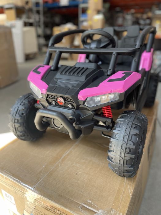 Masinuta electrica pentru copii Nichiduta Buggy Sports Pink 12V,cu telecomanda 2.4G,usi cu deschidere,2 motoare
