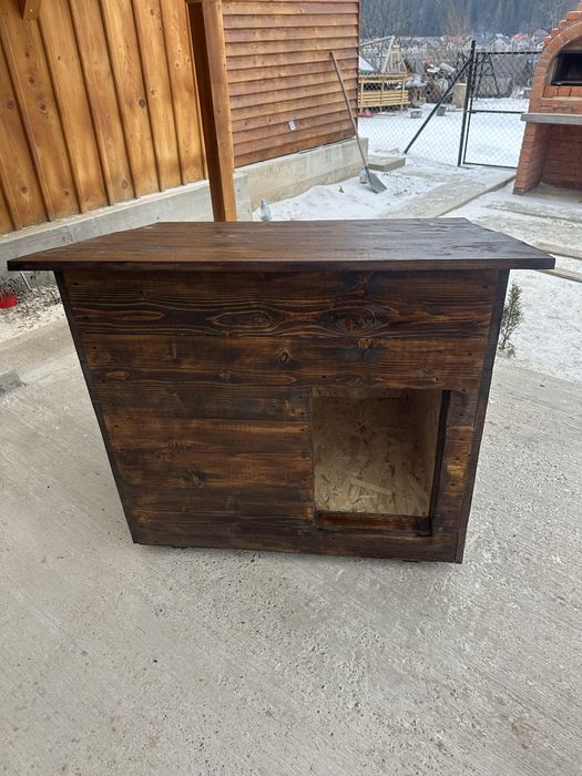 Cuşcă Câine Izolată Talie Mare lemn masiv