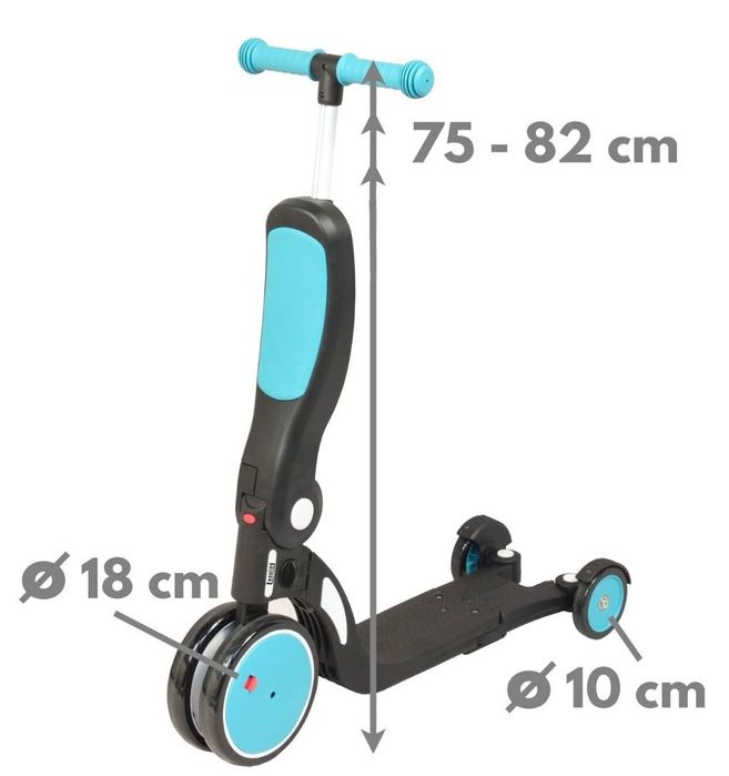 Vand trotineta - tricicleta - bicicleta fara pedale Scootizz 4 in 1, 2-4 ani