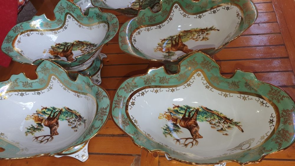 Посуда олень новая отличного качества