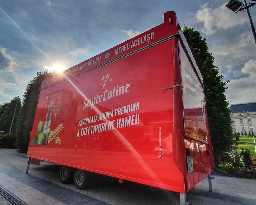 Rulota Comerciala Street Food Truck, Rulota Street Food Trailer Mobil