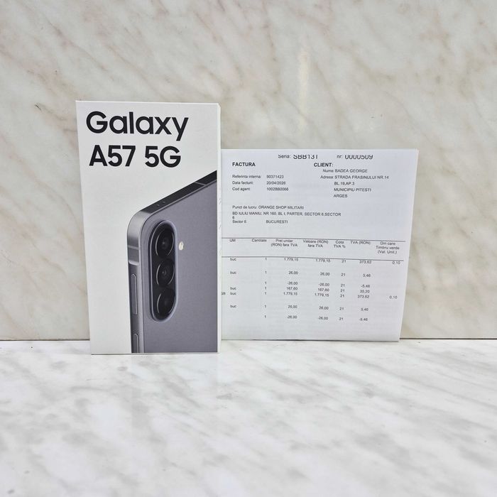 Samsung Galaxy A57, Dual SIM, 8GB RAM, 128GB, 5G Sigilat Garantie 2 Ani Zeus Amanet Militari 35486