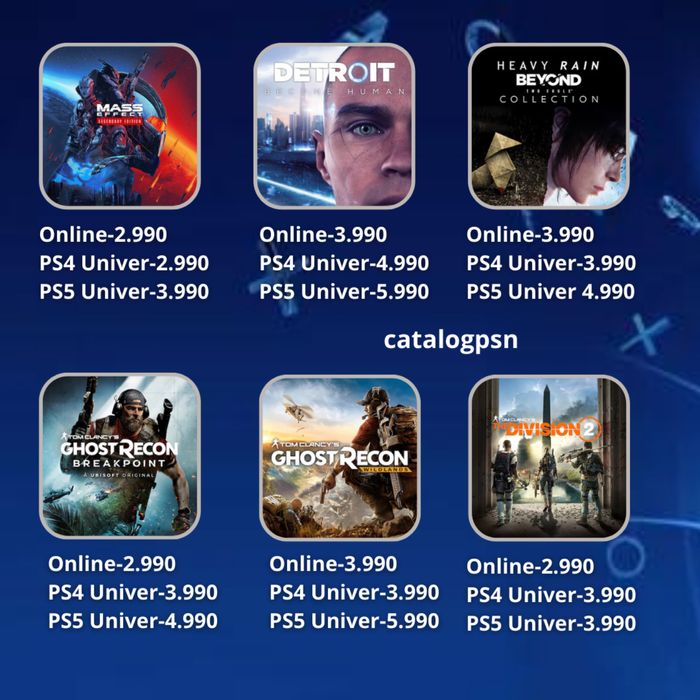 ойындар орнату PS4/PS5