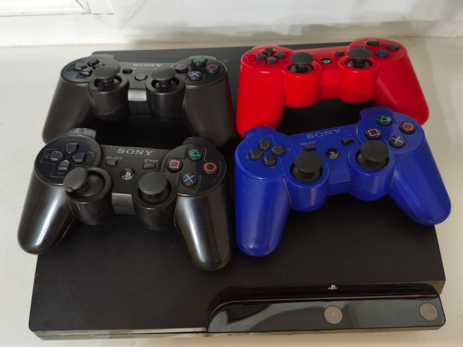 PlayStation 3 прошитая 500GB + 4 джойстика + 15 игр Пс500 гигов Пска