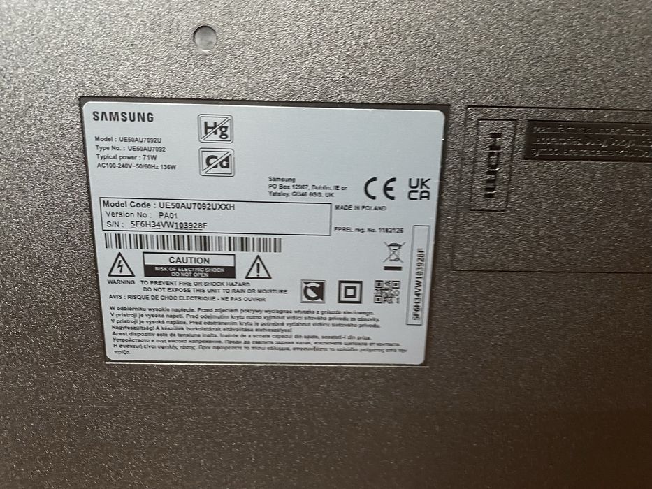 Televizor Samsung UE50AU7092UXXH
