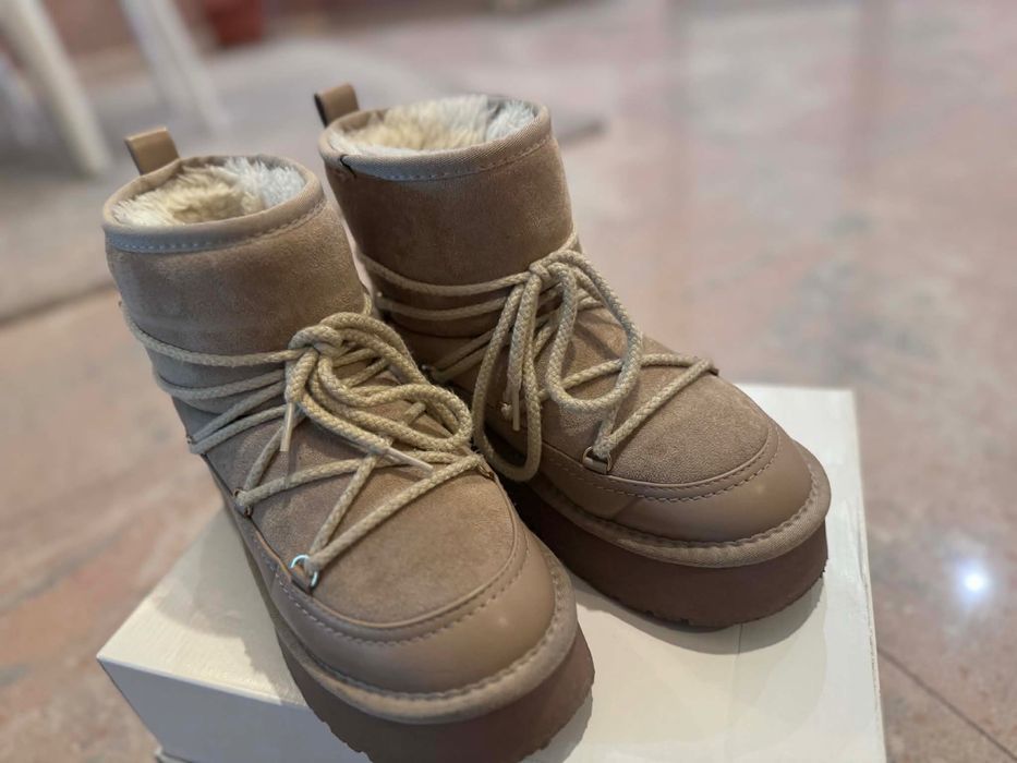 Кафяви зимни боти