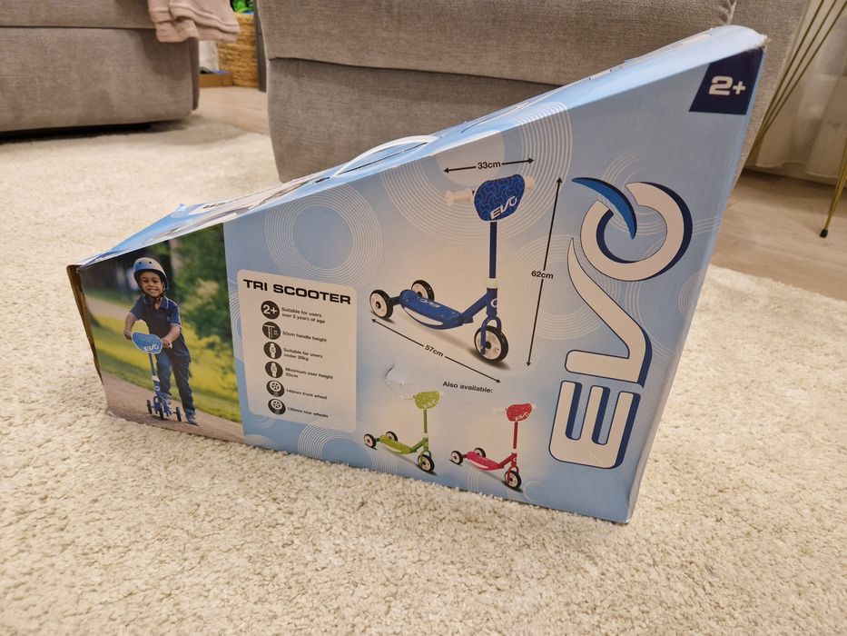 Trotineta cu 3 roti, Evo, Tri Scooter, Albastru