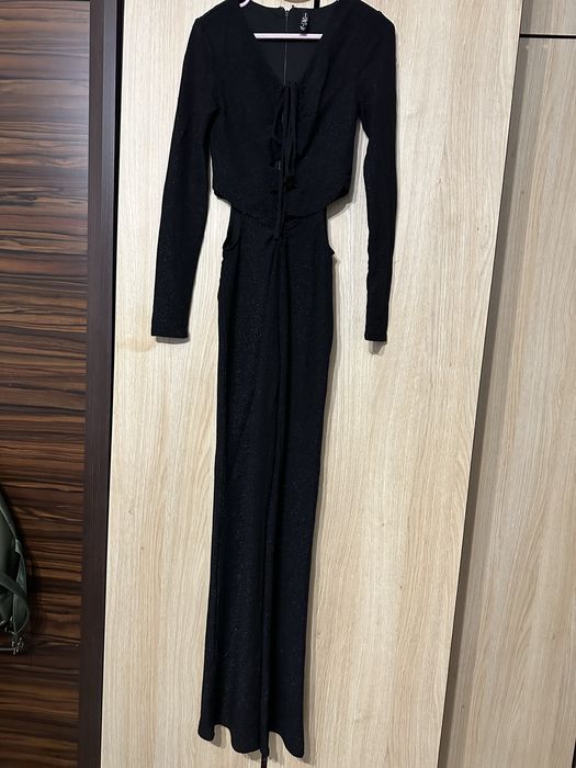 Гащеризон черен с ситно ламе