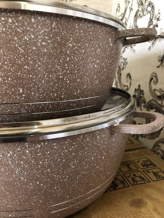 Антипригарный гранитный большой Казан  15 и 17 литр