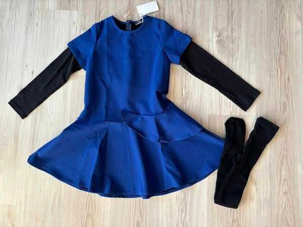 Нови рокля Florian и чорапогащник-размер 10 години