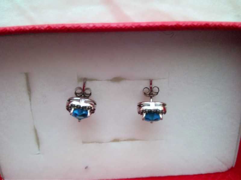 Cercei argint model inimioară