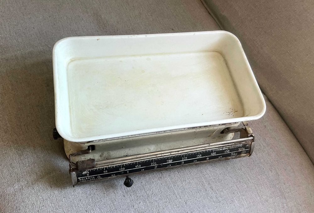 Balanta Sibiu 5kg 1962 cantar vechi romanesc functional vintage