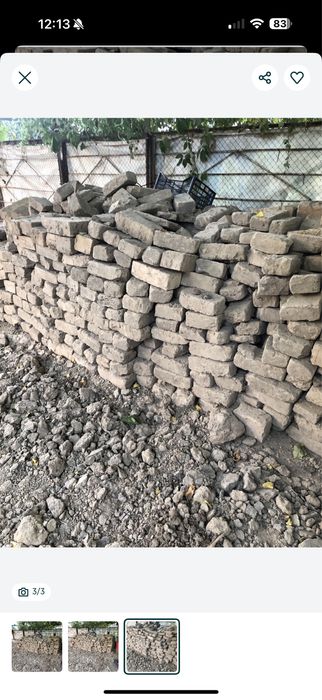 G'isht xom va pishgan  aralash