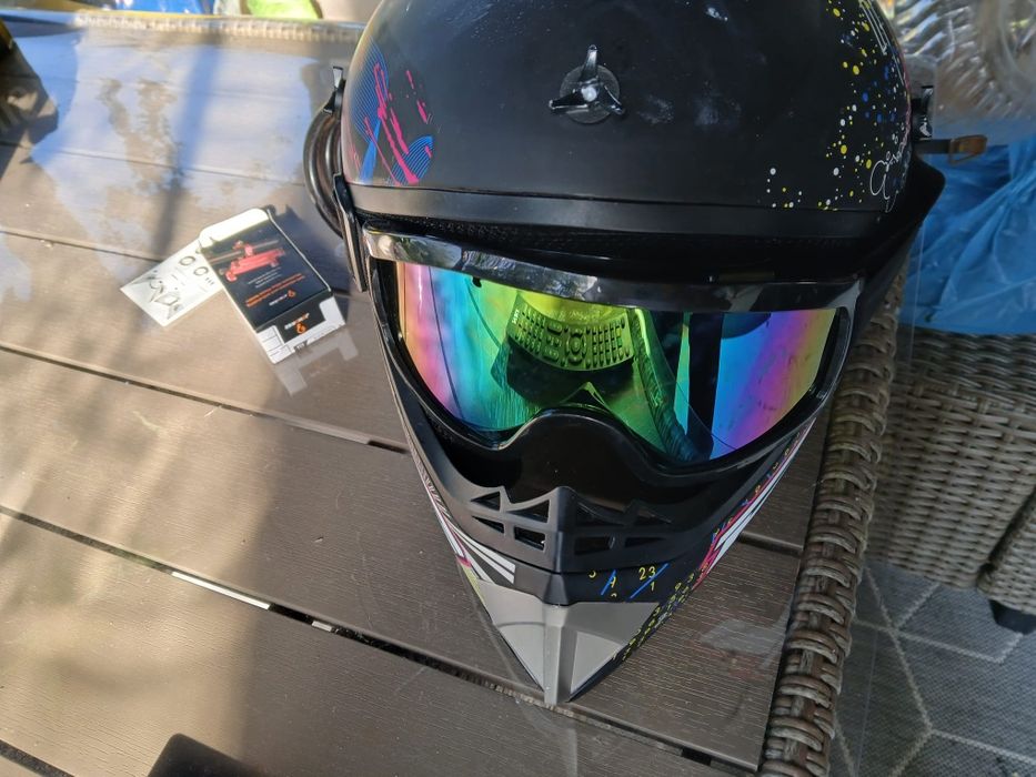 8-10 ani Casca Cross cu Manusi, Ochelari, Cagula, Pentru Motociclete, Dirt Bike, Enduro, ATV, keidason, Marimea S