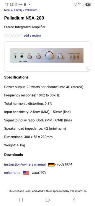 Linie midi  PALLADIUM Amp.NSA-200/tuner NST-200/deck casetă  NSC-200