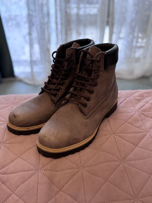 Мъжки кожени зимни обувки