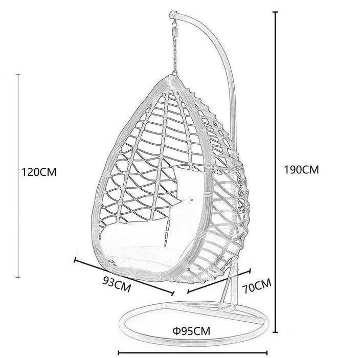 Fotoliu suspendat Grădina Scaune de grădină leagăne şi balansoare