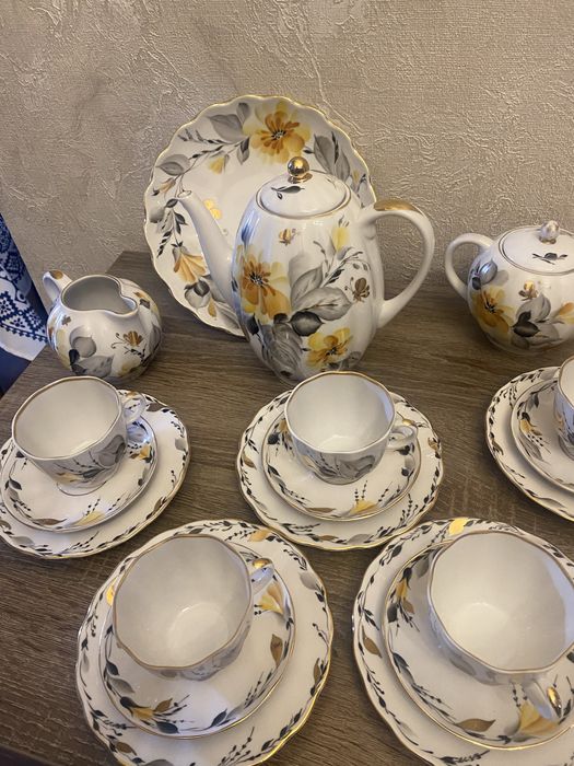 Винтажный кофейный сервиз ЛФЗ