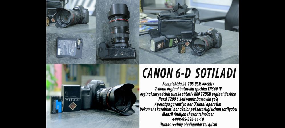 Canon 6 D foto video aparat