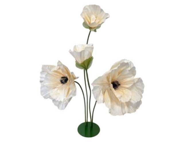 Accesorii/Floare Gigant Ivory, Rosu, Negru, Evenimente HoReCa