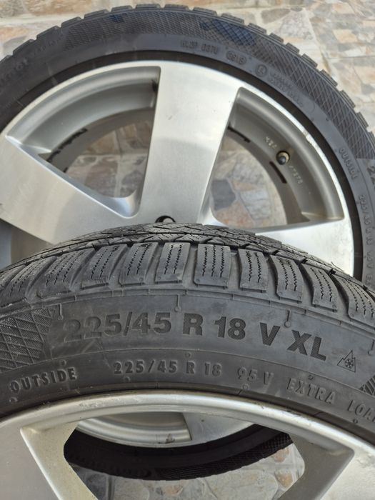 Джанти 5×12  18ка Audi  Mercedes Skoda Seat WV и гуми Continental.