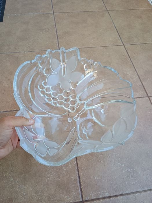 Fructiera superbă sticla groasa