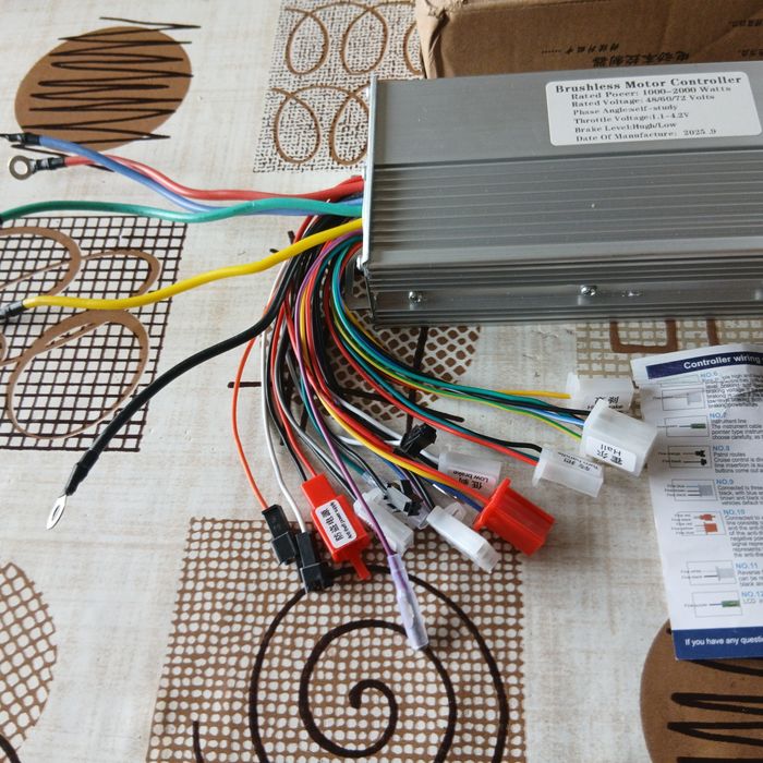 Контролер 2000W 48V 60V за електрически велосипед, тротинетка, скутер