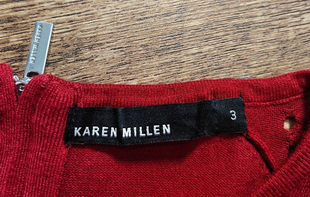 Karen Millen Оригинална червена рокля размер 3  /  М