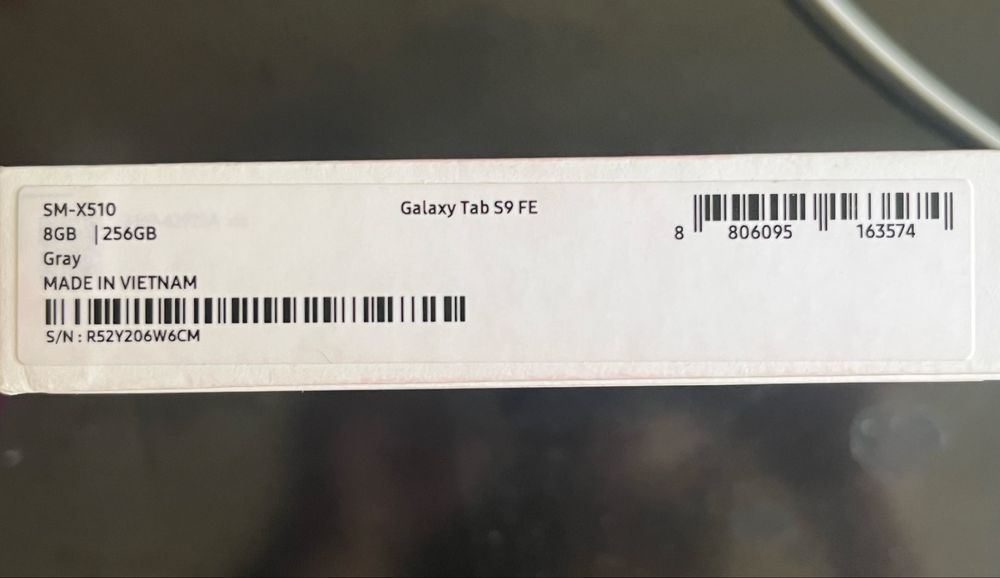 Samsung tab s9 FE 256gb (sigilat, nou)