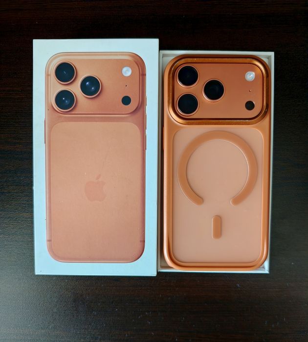 НОВ iPhone 17 Pro / 100% Батерия (Само 16 цикъла) + Международна Гаранция до 08.2027 г. + Кейс и Протектор