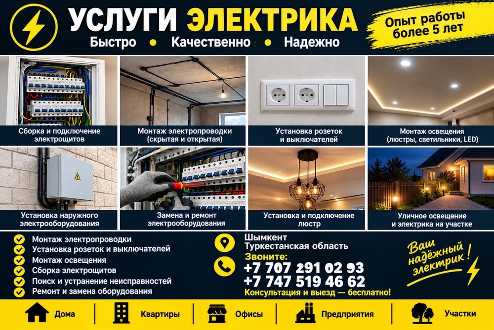 Услуги электрика