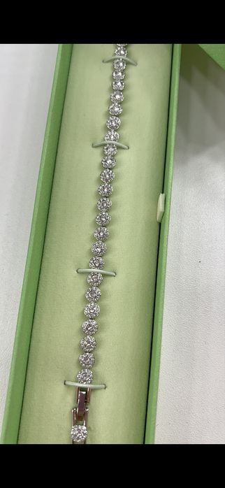 Сребърна гривна Swarovski