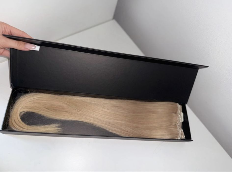 Extensii Par natural Clip-on Vanilla Blonde