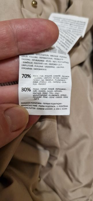 Пальто пуховик зима