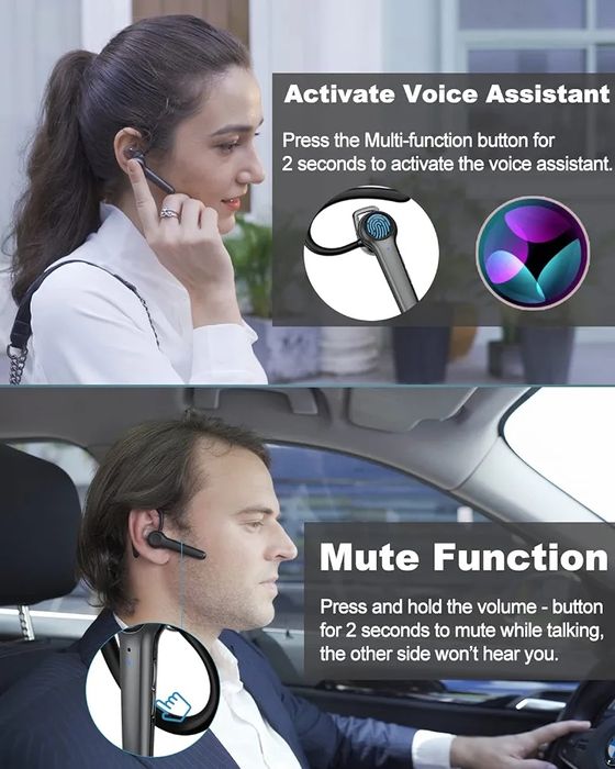 Casca bluetooth/wireless cu anularea zgomotului compatibila Android/iO