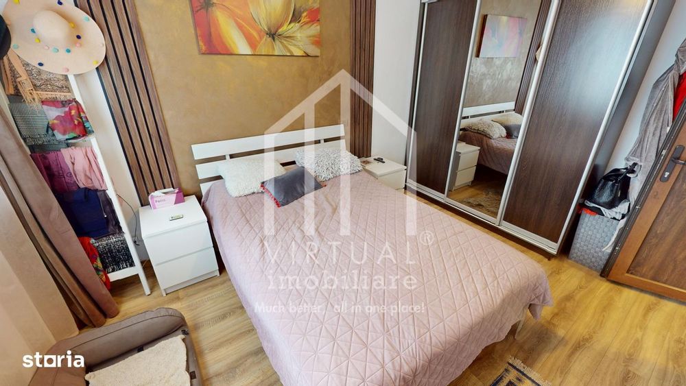 Apartament cu 3 camere, 51mp utili, curte 85mp, loc de parcare